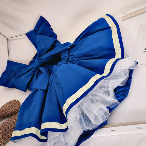 Girl's Summer Uniform Princess Dress Suit